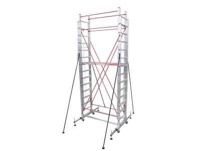 4+4 8 Meters Telescopıc Scaffold