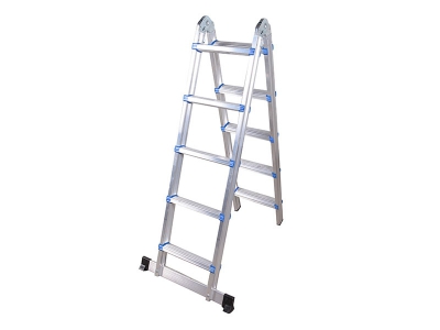 5+5 Steps Orthopedic Single Break Ladder Gold Series (145/290 Cm)